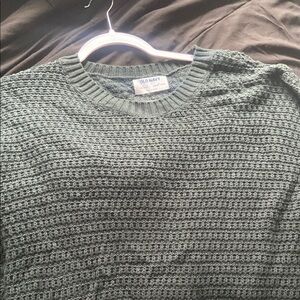Long Chrochet Knit Sweater